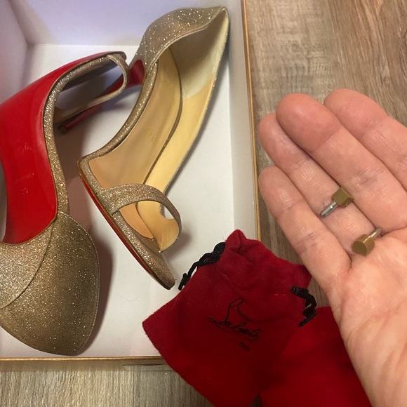 Christian Louboutin Toboggan 100 Glitter Mini - Picture 6 of 12